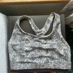 Athleta Ultimate Snakeskin Supersonic Sports Bra Size Small